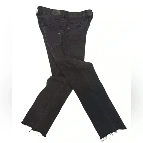 Hidden Black Raw Hem Skinny Stretchy High Rise Ankle Jeans Size 26 - Picture 6 of 12